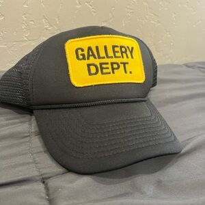 Gallery Dept Black Cap with Yellow Patch